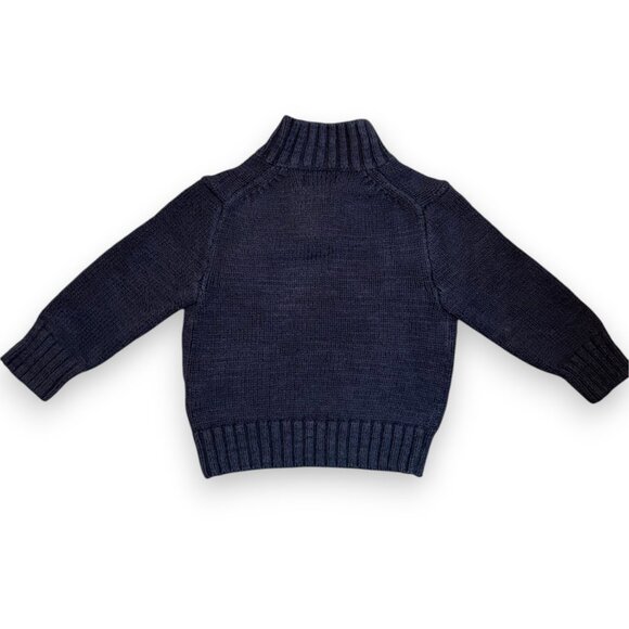 Ralph Lauren POLO Toddler USA American Flag Knit Quarter Zip Retro Sweater 2 2T - Picture 11 of 11